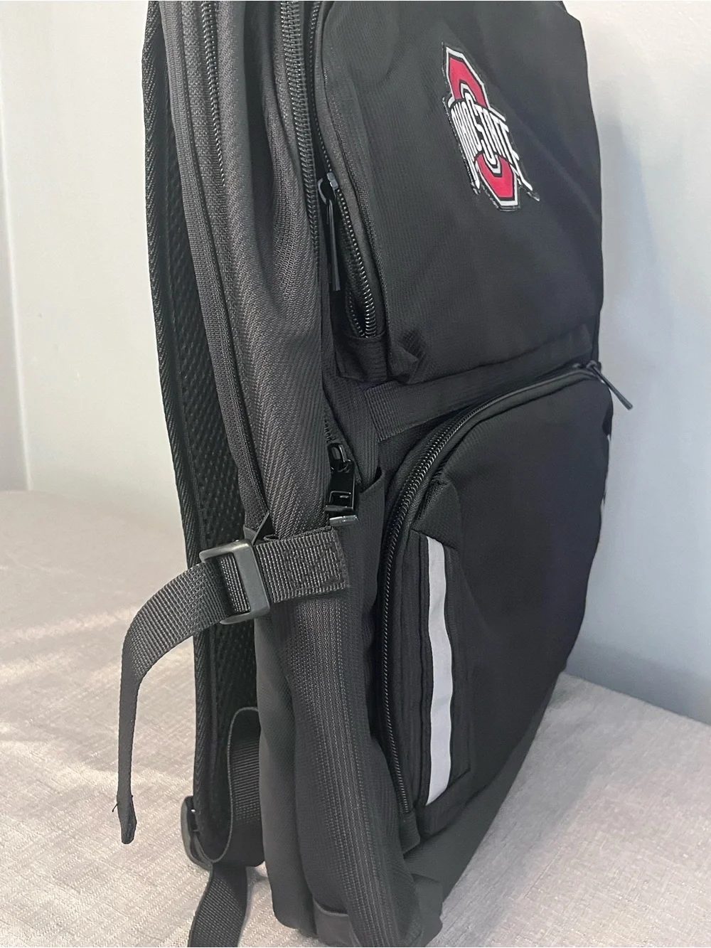 Ohio State Black Backpack with Red Logo